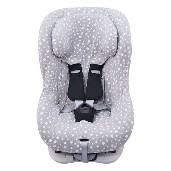 JYOKO Kids Cover Liner Universal for Car seat Compatible with Britax, Chicco, Mico (with Head Support) (White Star)