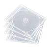 Maxtek Shatter Proof PP Jewel Case, 10.4 mm Standard Single Disc Clear CD Jewel Case with Clear Tray, 10 Pieces Pack.