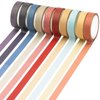 Knaid 40 Rolls of Slim Washi Tape Gift Box Set, Decorative Paper Tapes 10 mm Wide for Scrapbooking, DIY Arts and Crafts, Bullet Journal, Planner, Junk Journal, Notebooks (Minimalist)
