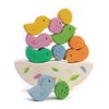 Tender Leaf Toys - Rocking Baby Birds - 12 Piece Balance Toy - STEM Toy - Early Learning to Develop Strategic Thinking and Fine Motor Skills - Wooden Toy Stacker & Balance Educational Game - Age 18m+