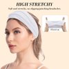 Wecoe 6 Pack White Headbands for Women Wide Elastic Headbands Fashion African Headbands For Wigs Head Wrap Knotted Headbands Sports Running Workout Yoga Headbands Halloween Hair Accessories For Women