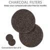 OGGI Set of 2 Charcoal Filters- Replacement Charcoal Filter for Countertop Compost Bin with Lid, Eco Friendly Products