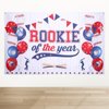 Rookie of the Year First Birthday Baseball Party Decorations, Baseball Birthday Decorations Baseball Party Supplies, Baseball Decorations Baseball Birthday Banner for Boys Party Backdrop