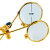 Maximize Double Loupe Clip On to Eyeglass Frames | Magnification 5X and 10X Power | Gold Tone Color | Built for Jewelry Repair, Watchmaking, Electronics Repair, and Steampunks