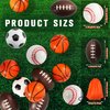 IJRPLM 26 Pcs Squeezable Stress Balls, 2.5" Mini Foam Sports Balls, Mini Stress Balls for Anxiety Relief, Mini Baseball Football Basketball Soccer Stress Toy Game Party Favors Prizes, 4 Ball Games
