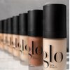 Glo Skin Beauty Luminous Liquid Mineral Foundation Makeup with SPF 18 (Naturelle) - Improves Uneven Skin Tone, Smooths & Corrects Imperfections, Sheer to Medium Coverage, Dewy Finish