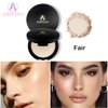 ANECOES Matte Pressed Powder Makeup Breathable Flawless Foundation 2 Colors, Face Setting Powder Oil-control Moisturizing Non-Sticky,Waterproof Long Lasting Finishing Powder(#02 Fair)