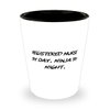 Registered nurse Gifts For Friends, Registered Nurse by Day. Ninja by., Reusable Registered nurse Shot Glass, Ceramic Cup From Coworkers