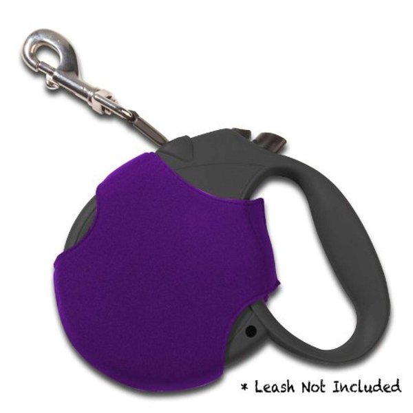 Dog Zone Retractable Leash Cover, Neoprene, Medium, Purple