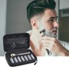 Travel Case Compatible with Gillette Heated Razor for Men, Starter Shave Kit Storage Holder for Blade Refills, Clipper Guards, Charging Dock and Accessories-Black(Box Only)