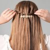 HINZIC 2Pcs 2.64inch Flower Opal Hair Clips Gold Summer Beach Wedding Barrettes Sparkly Fancy Hair Pins Prom Engagement Halloween Decorative Accessories for Women Girls Thick Long Hair