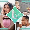 Tongue Scraper,Medical Grade Tounge Scraper Cleaner,Stainless Steel 100% BPA Free Metal Tongue Scrapers,Fights Bad Breath,Great For Oral Hygiene,Tongue Cleaners For Adults And Kids(Pack Of 2)