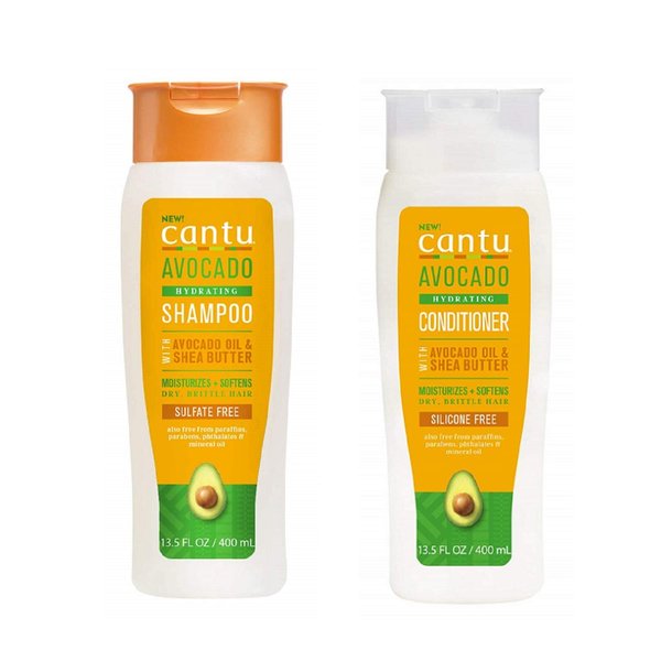 Cantu Hydrating Avocado Moisturizing Shampoo 13oz & Conditioner 13oz Set