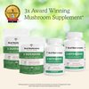 Real Mushrooms 5 Defenders Powder - Organic Mushroom Extract w/Chaga, Shiitake, Maitake, Turkey Tail, & Reishi - Supplement for Brain, Focus, & Immune Support - 45 Servings