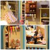 Foyucool DIY Miniature House Kit, Dollhouse Kit with Furnitures, 1:24 Mini House Making Kit for for Adult to Building, Halloween/Home Decorations/Gifts for Family and Friends, Tailor's Store