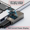 Xiwai USB-C PD 65W Charge Adapter Type-C Input to DC 5.5x2.5mm Barrel Jack Plug Smart LED Digital Display 100W Output 20V 5A Charger Connector for Laptop