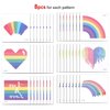 96 Sheets Rainbow Temporary Tattoos, Konsait Rainbow Flag Heart Tattoos Waterproof Body Art Sticker for Girls Boys Party Favors Pride Equality Parades Celebrations