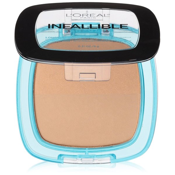 L'Oréal Paris Infallible Pro Glow Pressed Powder, Sun Beige, 0.31 oz.