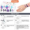 96PCS Dance Dancing Queen Temporary Tattoos Stickers Theme Birthday Party Supplies Decorations Favors Decor Cute Ballet Hip Hop Dancer Tattoo Gifts For Kids Adults Boys Girls Classroom Prizes Carnival