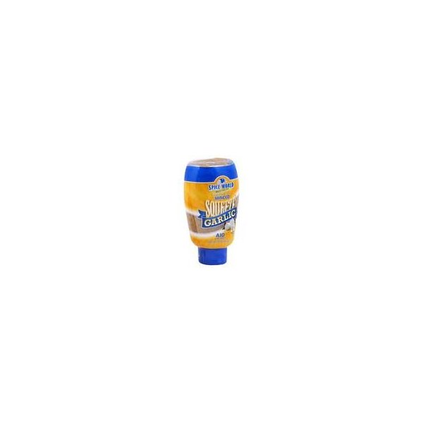 Spice World Minced Garlic, Squeezable Bottle, 9.5 Oz., (Pack of 2)