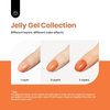 beetles Jelly Gel Nail Polish 6 Colors Transparent Gel Polish Set Brown Red Blue Green Orange Fall Nail Polish Soak Off LED UV Curing Manicure Kit Gift for Women