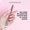 JAPONESQUE Dermaplaner and Cooling Eye Roller - Dual Ended Dermaplaning Facial Razor with Soothing Roller Ball Massager- Tool for Exfoliation, Hair Removal, Face Massage