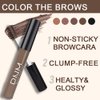 Kaely Eyebrow Gel Waterproof,Longwear Tinted Eye Brow Mascara,Eyebrow Color Makeup kit,maquillaje gel para cejas a prueba de agua,Long Lasting Eyebrows Vegan cosmetics,04 Dark Brown