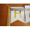 iiCheerful Happy Birthday Banner Birthday Party Supplies Garland Decorations Birthday Signs Nursery Hanging Decor (White)