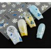 4 Sheets 5D Embossed Flower Nail Art Stickers,Self Adhesive Daisy Nail Stickers for Nails DIY Manicure Decorations with Tweezer (Flower-4Sheets)