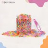 JASVERLIN Colorful Hair Elastic Bands, Mini Multicolor Rubber Bands Hair Toddler Baby Hairstyles Girl Ponytails 1000pcs