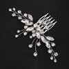 Brihasory Rhinestone Bridal Hair Comb Wedding Hair Accessories for Women Handmade Headpieces for Brides Elegant Party Prom Tiaras for Girls and Women Valentine's Day Bridesmaid Gifts