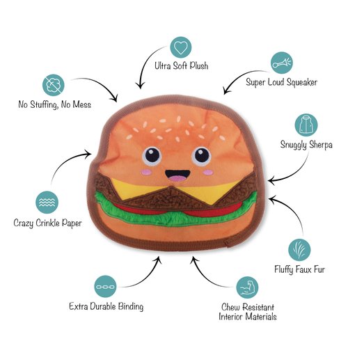 Fringe Studio Plush Dog Toy, Say Cheese!, Durable, Pet Shop Collection (729140)