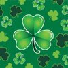 Creative Converting Clover Crazy St. Patrick's Day Beverage Napkins Party Supplies, Multicolor