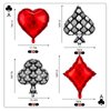 Ayearparty 28 Pieces Casino Theme Party Balloons Game Night Playing Cards Balloons Casino Foil Balloons Party Decoration for Las Vegas Party Poker Events Casino Night Birthday Party Supplies