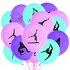 50PCS Gymnastics Party Latex Balloons - Sport Gymnastics Game/Girl Dance Party Baby Shower Birthday Party Supplies Decorations Balloon