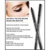 3 Pcs Matte Black Waterproof Smudge-proof Gel Eyeliner Pencil, Fade-Proof Eyeliner Pen Easy-to-Sharpen Pencil, Cat Eye/Smoky Eye Makeup Pen, Waterline Gel Eye Liner, Makeup Gift Set for Women