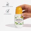 CRYSTAL Mineral Deodorant Roll-On- Body Deodorant With 24-Hour Odor Protection, Non-Staining & Non-Sticky Deodorant with Chamomile & Green Tea, Aluminium Chloride & Paraben Free, 2.25 FL OZ - 3 Pack