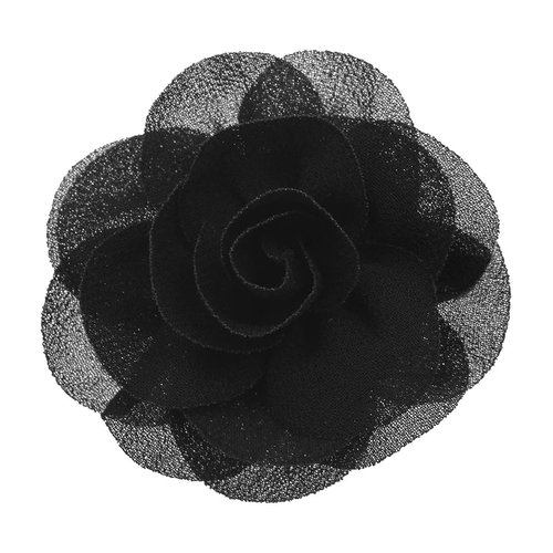 Merdia Lovely Flower Hair Clip and Brooch Pin Head Clip Headdress Hair Clip Floral Brooches | Hair Accessories for Women | Flower Hair Clips for Women | Brooches and Pins for Women | Black