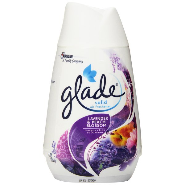 Glade Solid Air Freshener, Lavender & Peach Blossom, 6-Ounce (Pack of 3)