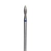 NashlyNails E-file nail drill bit for manicure and pedicure, Russian electric file bits, Diamond, flame(drop) with a rounded tip 025, medium grit, NON PAINFUL