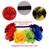 Lystaii Rainbow Rose Headband Rainbow Flower Crown Woodland Hair Wreath Floral Crown Women's Hawaiian Stretch Headpiece Gay Pride Accessories for Gay LGBT Bisexual Pride Party Supplies Halloween