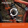FIDLOCK Twist Uni Base - Universal Magnetic Mechanical Water Bottle Holder - Frame Tubes with a Width of 28–62 mm - Rubber Back for Frame Protection - Fits All Twist Modules