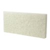 Commercial Light Duty Scrub Pad 4.625" x 10" - White (Pack of 5)