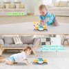 Musical Crawling Crab Baby Toy, Tummy Time Crab Baby Toy with Learning System Led Light Music for 6-12 6-18 Months Baby Walking Dancing Toddlers Bilingual Learning Toys, First Christmas Birthday Gifts