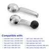Lcyolada Window Crank Handle & Interior Door Handle Set for 1967-1996 Buick/Chevrolet/GMC Trucks SUVs Models,Chrome,Set of 4