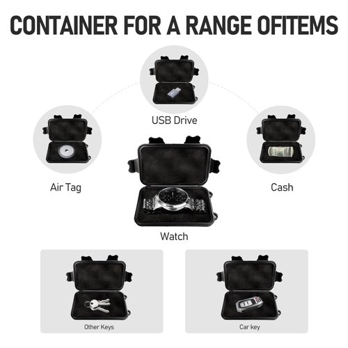 (Upgraded) Magnetic Key Holder Under car,Magnetic Keychain,Magnetic Key Box,Key Holder Magnetic,Hide a Key Magnetic Holder,Waterproof Magnetic Key Hider Outdoor