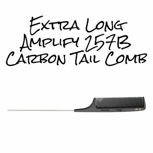 Extra Long Amplify 257B Carbon stainless steel Tail Comb