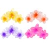 AMCAMI 4 Pcs Flower Hair Clips Hair Clips for Women Claw Clips for Thick Hair Hair Claw Clips Hair Clips for Thin Hair Beach Accessories for Women Cute Hair Clips Hawaiian Flower Hair Clips Hair Claw