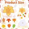 Zhanmai 30 Sets Thanksgiving Leaves Mobile Craft Kit for Kids Make Your Own Fall Thanksgiving Sunday School Craft for Toddler Classroom Autumn Thanksgiving Party Fun Home Activities