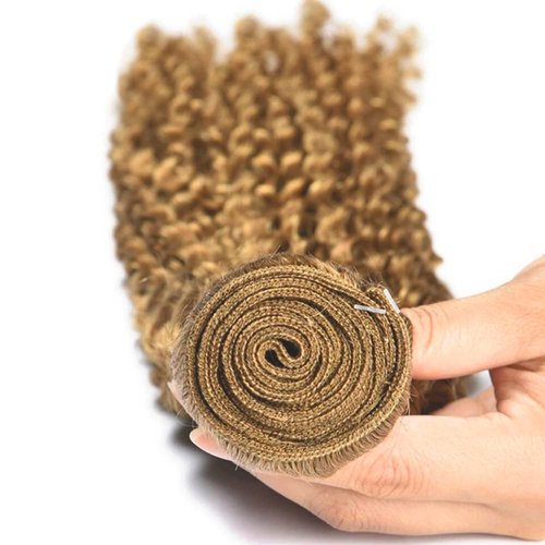 30 30 30 Inch Honey Blonde Bundles Human Hair Blonde Kinky Curly Bundles Brazilain Virgin Hair Color #27 Bundles Human Hair Blonde Hair Weave Blonde Curly Bundles 300g